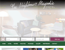 Tablet Screenshot of magnoliahotelamsterdam.com